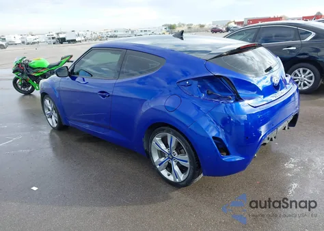 2013 Hyundai Veloster Base W/Black from USA, damaged, VIN KMHTC6AD0DU096702